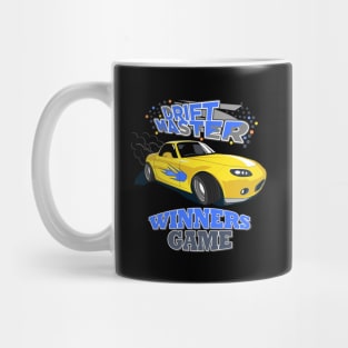 Drift Master Yellow Car design Mug